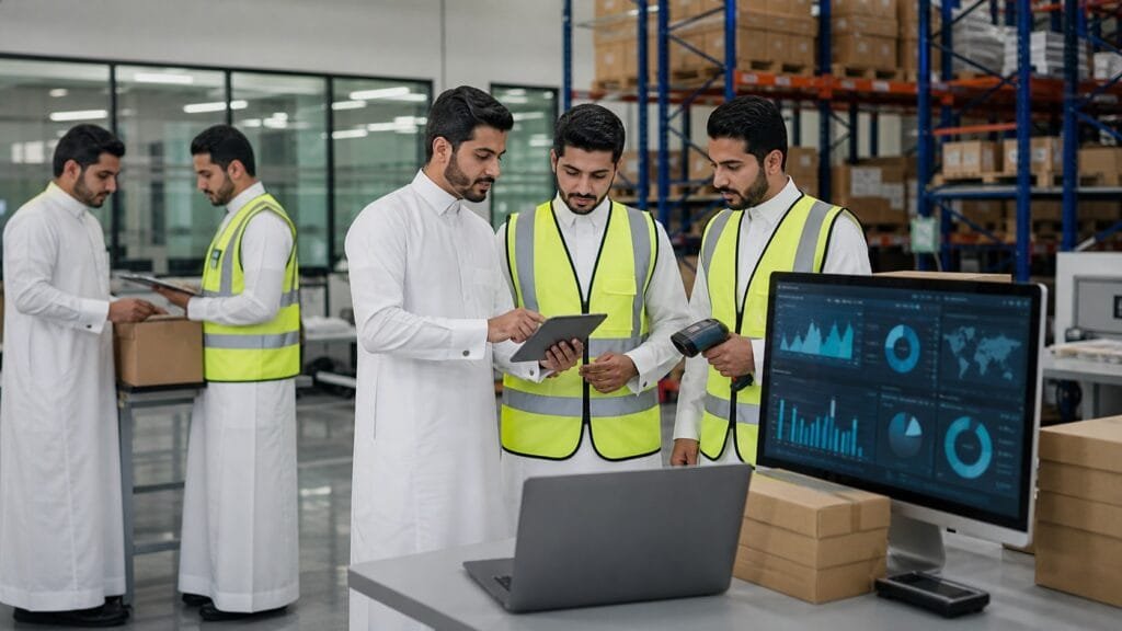 الاخبار 12 متدربون سعوديون يتعرفون على إدارة المخزون وسلاسل الإمداد داخل بيئة تدريبية في أكاديمية بوشا بالرياض